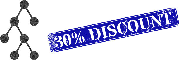 橡胶30折折扣邮票有层次图片下载