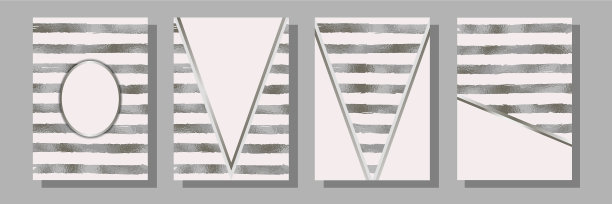 从铝箔模板设置贺卡条纹图片下载