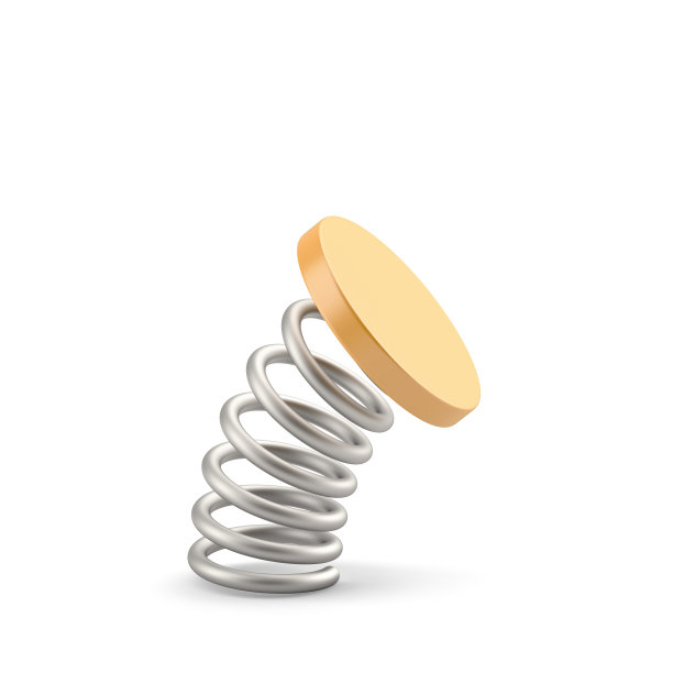跳上盘绕的弹簧图片下载