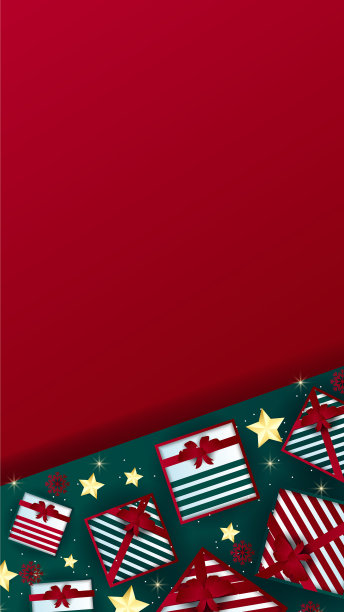 五彩缤纷的圣诞横幅与可爱的冬天图片下载