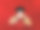 一个红色背景的漂亮的日本娃娃图片下载