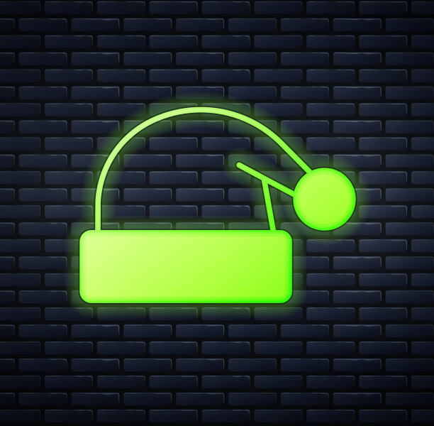 发光的霓虹灯圣诞老人帽子图标图片下载