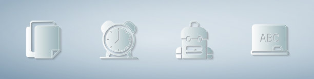 设置文件文件闹钟学校书包图片下载