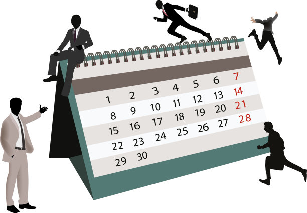 有日历的人图片下载