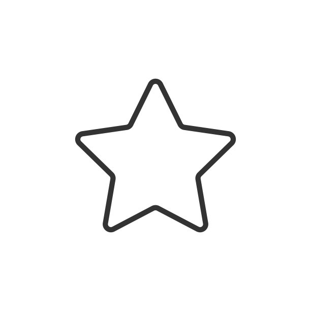 星星线条图标扁平设计图片下载