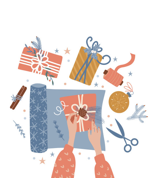 圣诞礼品盒的包装工艺二图片下载