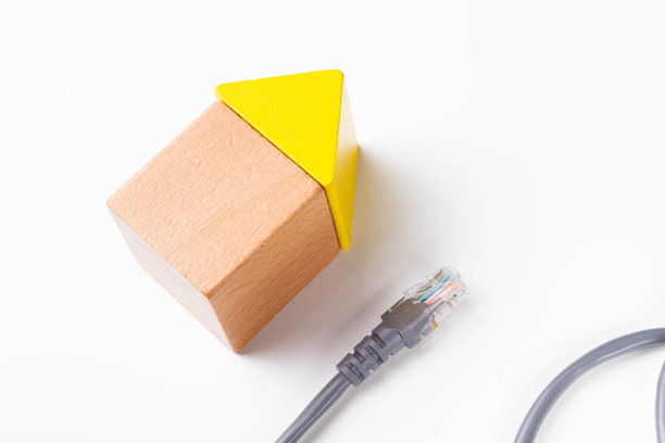 房屋的互联网连接。房屋内设备的安装。图片下载