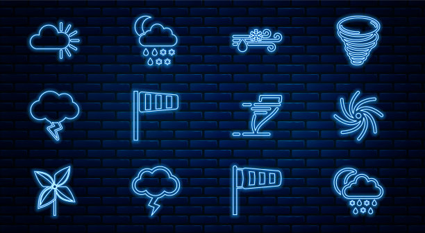 集线云与雪雨月龙卷风图片下载