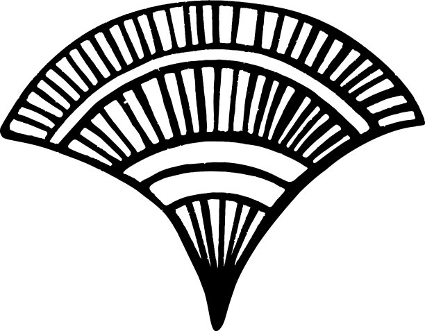 白色花扇无缝图案图片下载