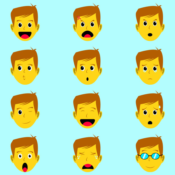 一个男人用表情符号图片下载