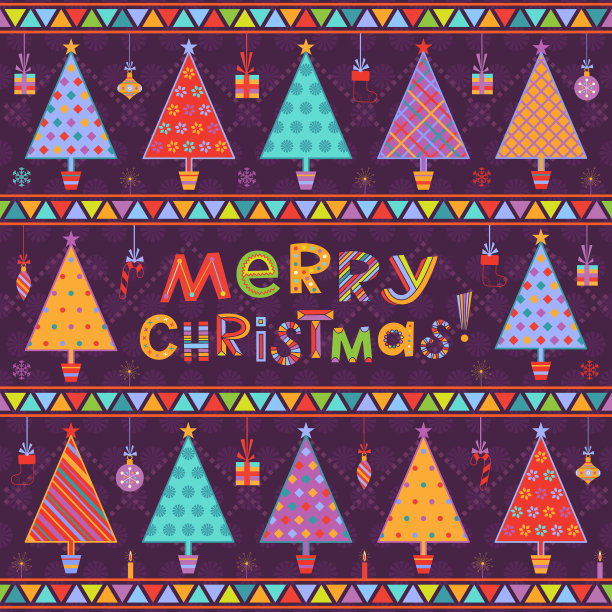 圣诞节背景与问候文字图片下载