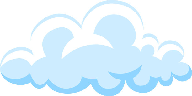 卡通云毛茸茸的可爱风格图片下载