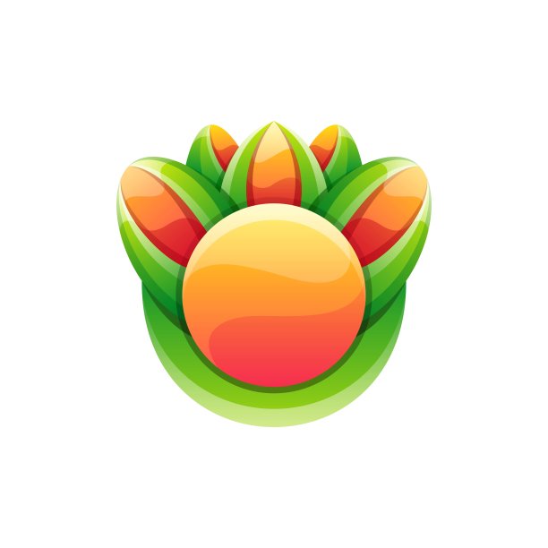 矢量插图花卉梯度彩色风格。图片下载