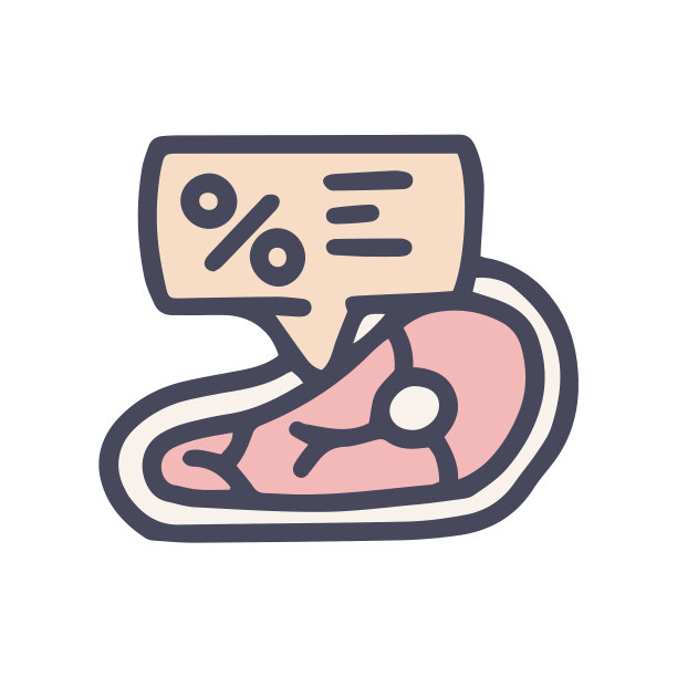 折扣肉颜色涂鸦简单图标图片下载