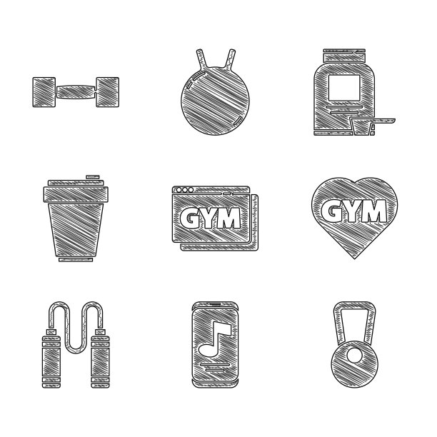 设置在线健身和训练音乐播放器图片下载