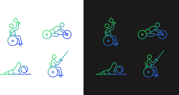 自适应竞争渐变图标设置为黑暗和图片下载