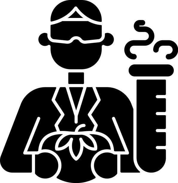 食品分析师黑色字形图标图片下载