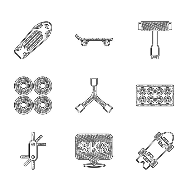 设置滑板y型长板或滑板图片下载