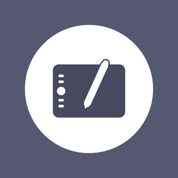 图形平板图标孤立的白色，矢量插图图片下载