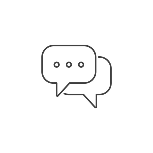 聊天消息相关线路图标图片下载