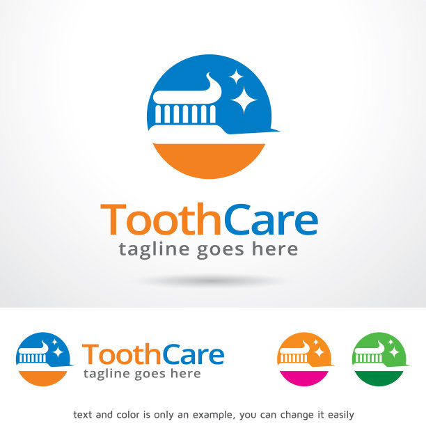 牙齿护理标志模板图片下载