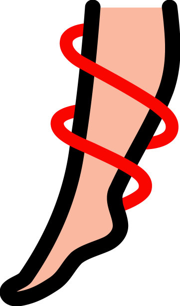 静脉曲张的彩色图标图片下载