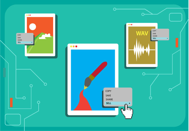 数字博物馆的NFTs艺术，照片和音频出售。可编辑的剪辑艺术。图片下载