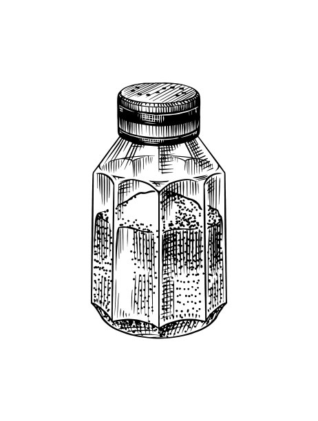 用于烹饪食物的盐瓶调味料或香料图片下载