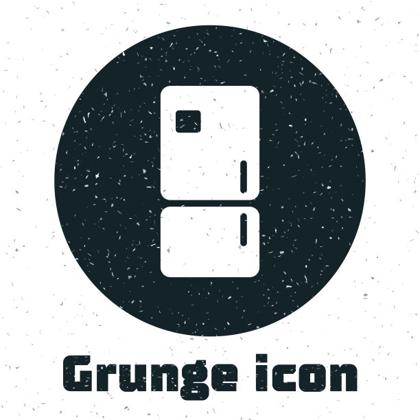 垃圾冰箱图标孤立在白色图片下载