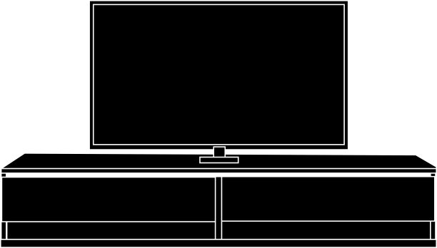 酷炫的电视支架剪影图片下载