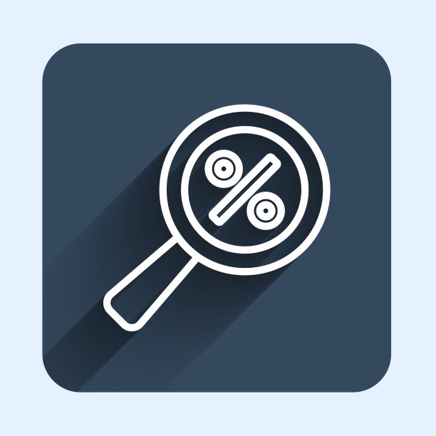 折后白线放大镜图片下载