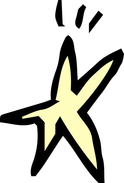 一个孩子画的一颗闪亮的星星图片下载