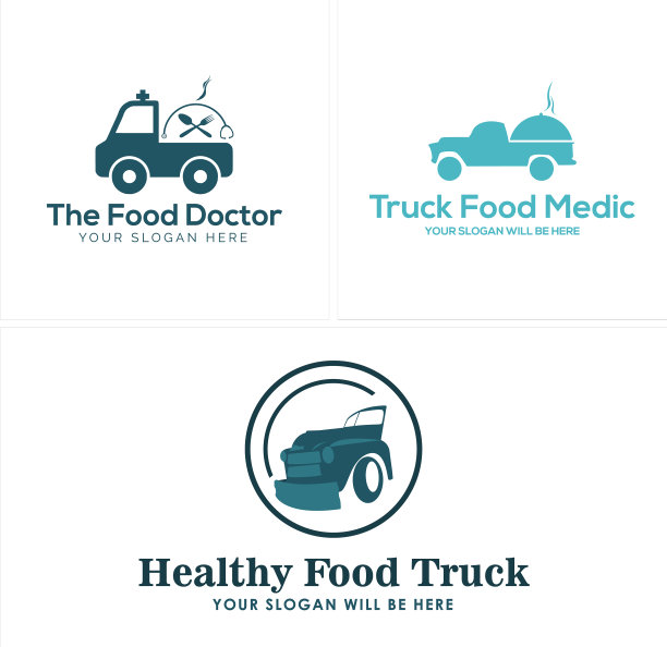 现代健康外卖车医学标志图片下载