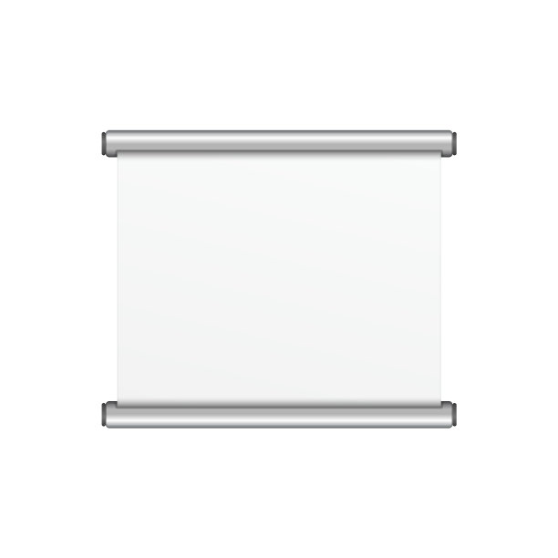 空白现实卷起横幅图片下载