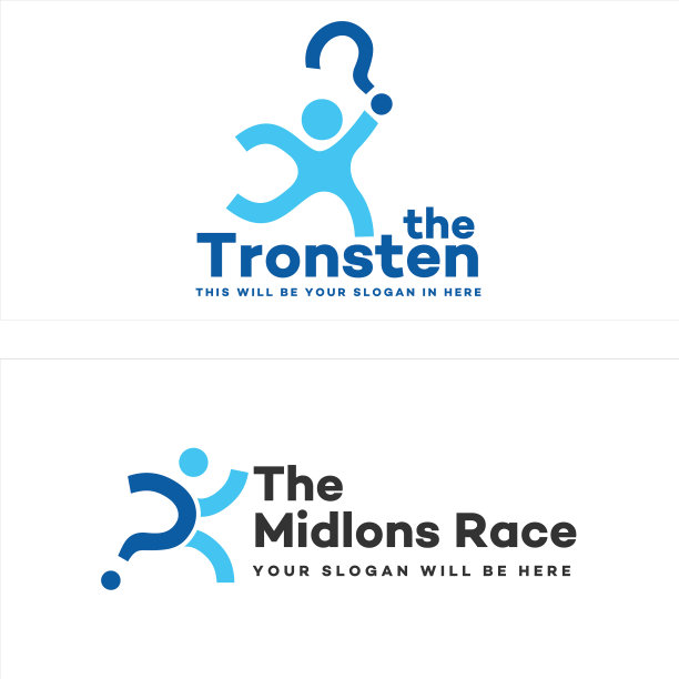 现代商业公司人们质疑标志图片下载