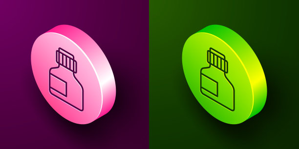 等距线油漆水粉罐染料图标图片下载