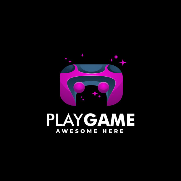 游戏Logo渐变玩色彩斑斓的风格图片下载