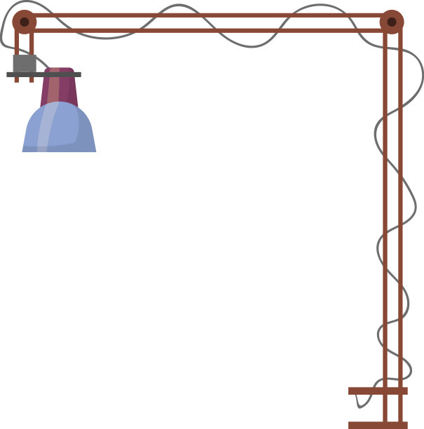 夹台灯摇臂台灯图片下载