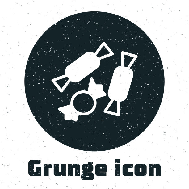 垃圾糖果图标孤立在白色背景图片下载