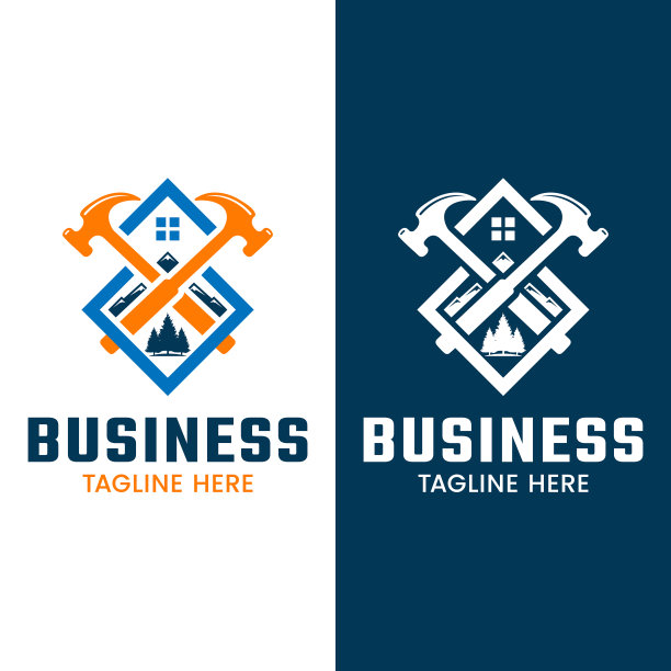 山地建筑标志设计模板图片下载