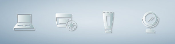 在眼影盘上刷上防晒霜图片下载