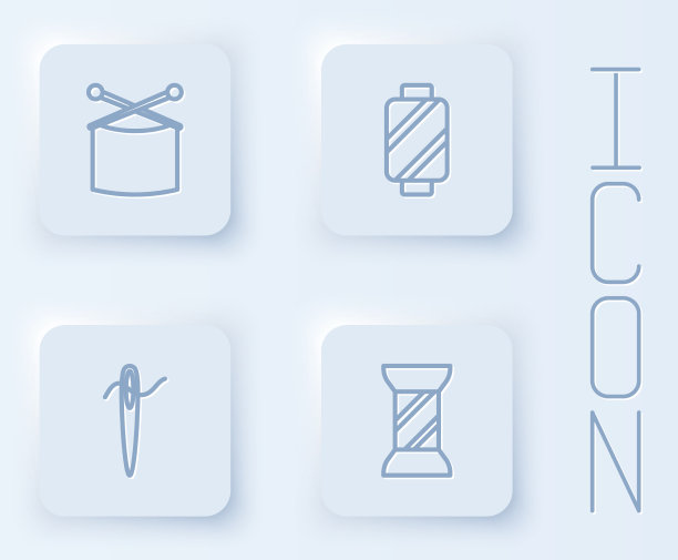 在线轴上设置线针和缝纫线图片下载