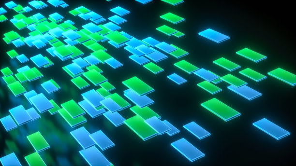 有立方体技术背景(3d渲染)图片下载