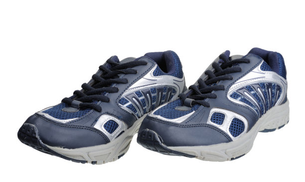 一双运动男鞋，孤立图片下载