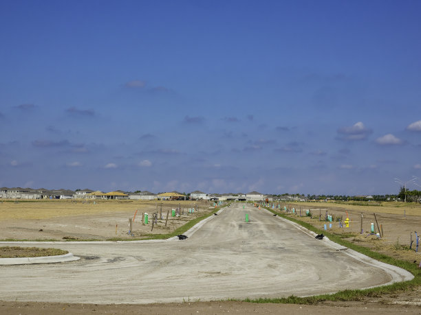 佛罗里达州郊区规划的新街道图片下载