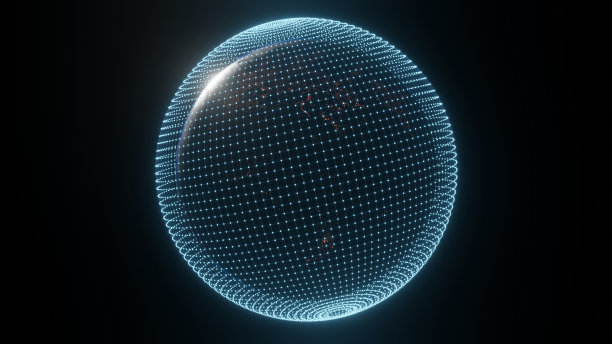 旋转的地球。技术视频。通信的概念。图片下载