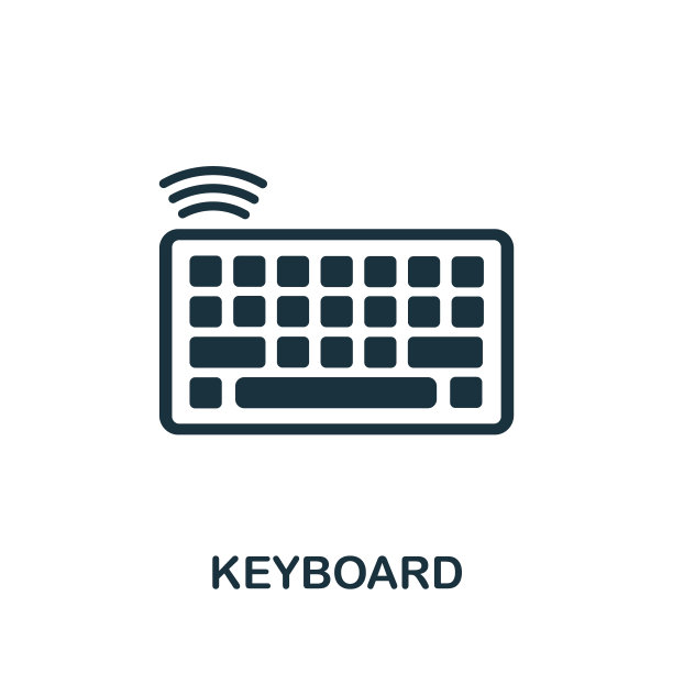 键盘图标。来自无线设备集合的简单插图。创意键盘图标的网页设计，模板，信息图和更多图片下载