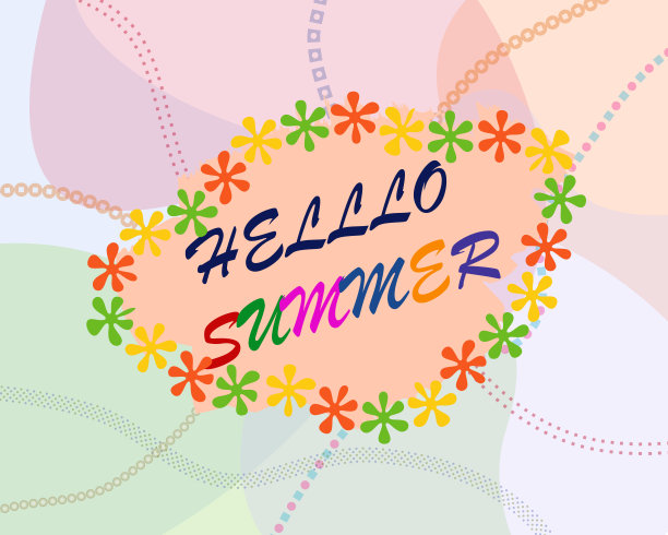 手写字体Hello Summer图片下载