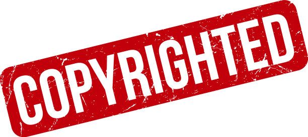 红色垃圾摇滚的版权橡皮图章图片下载