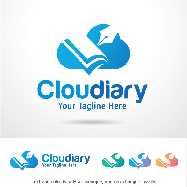 云日记logo模板图片下载